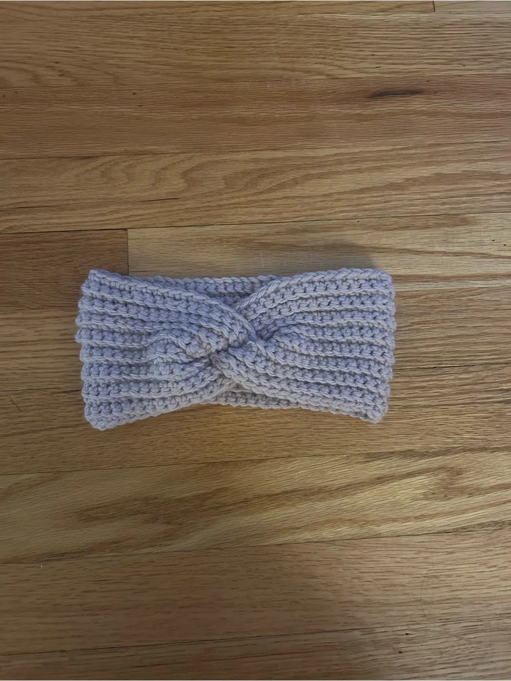 Crochet Twist Headband for Kids - Light Pink